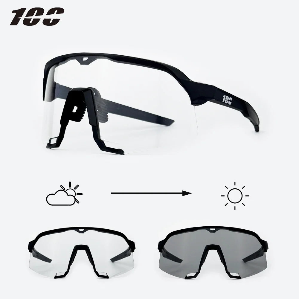 100 Cycling Glasses Outdoor Sports Bicycle Sunglasses UV400 Men MTB Cycling Glasses Women Road Bike Sunglasses