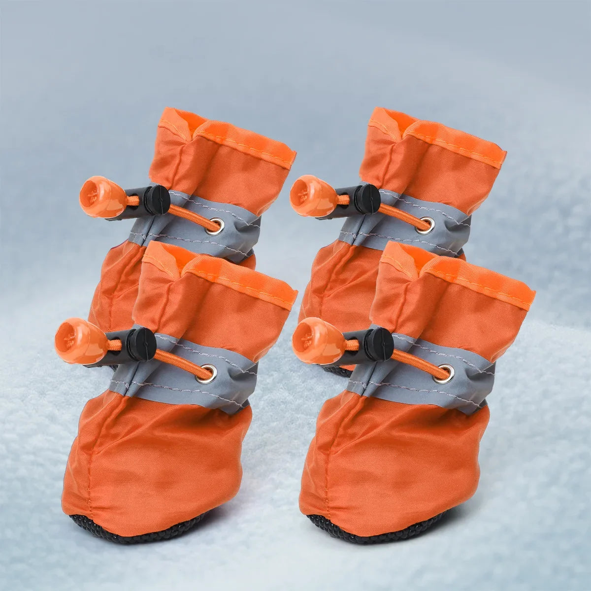 Waterproof Anti-slip Dog Boots Warm Pet Rain Snow Shoes Adjustable Puppy Paw Protector Booties For Small Dogs Cats Outdoor Use