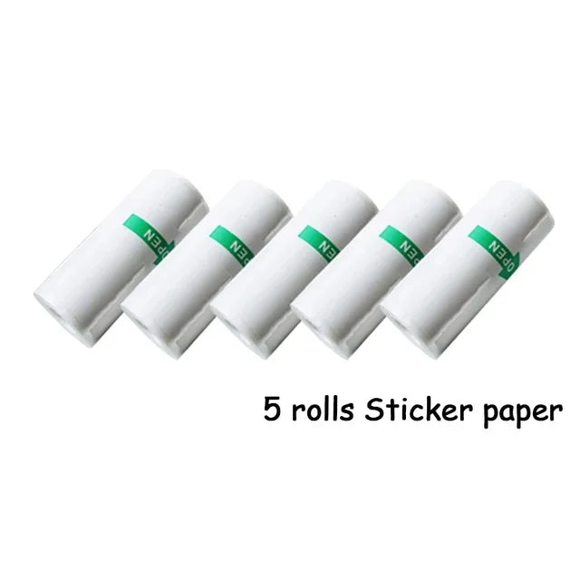 Mini Printer Portable Thermal Printer Photo Lable Printing Pocket Printer 57mm Printing Wireless BT 200dpi Android IOS Printers