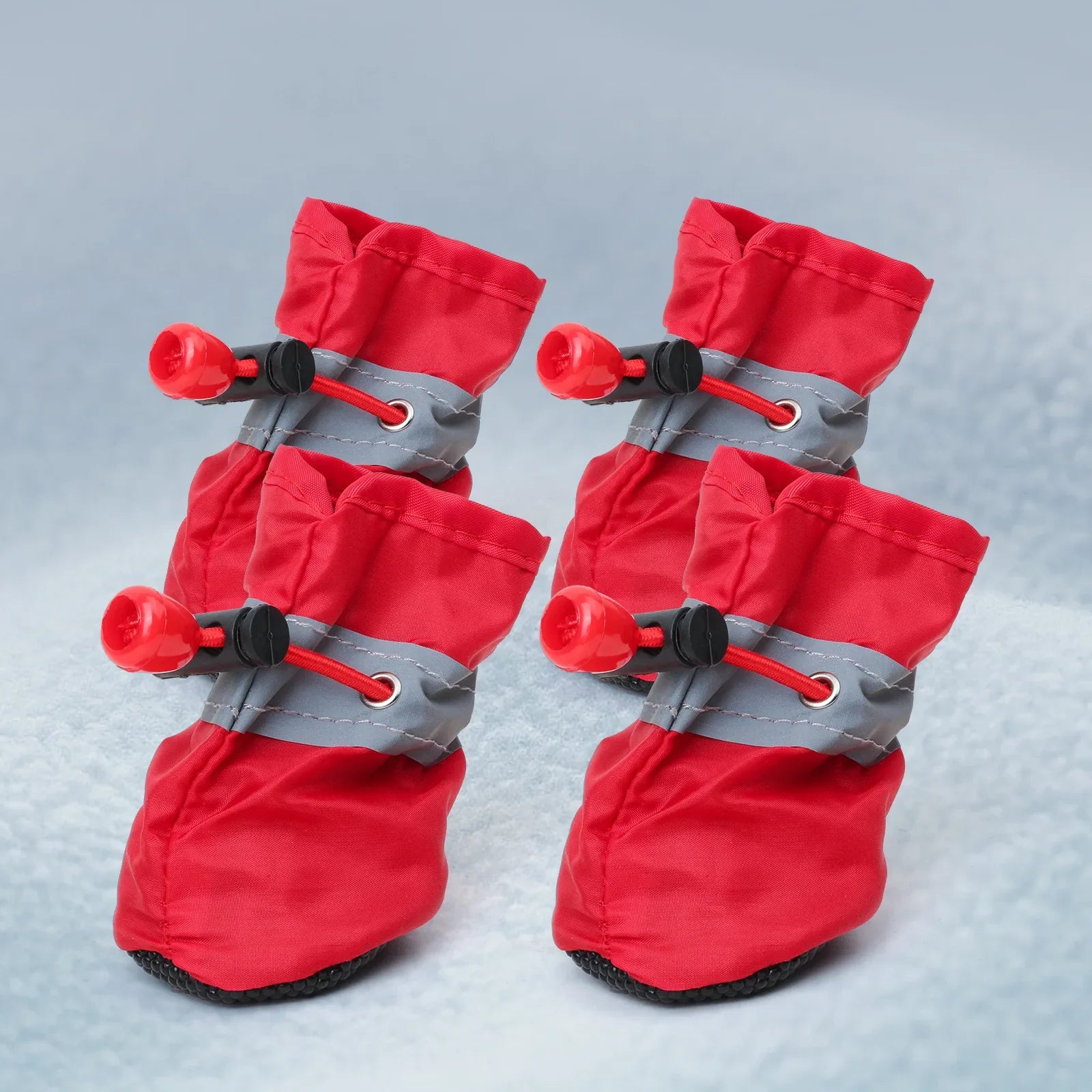 Waterproof Anti-slip Dog Boots Warm Pet Rain Snow Shoes Adjustable Puppy Paw Protector Booties For Small Dogs Cats Outdoor Use