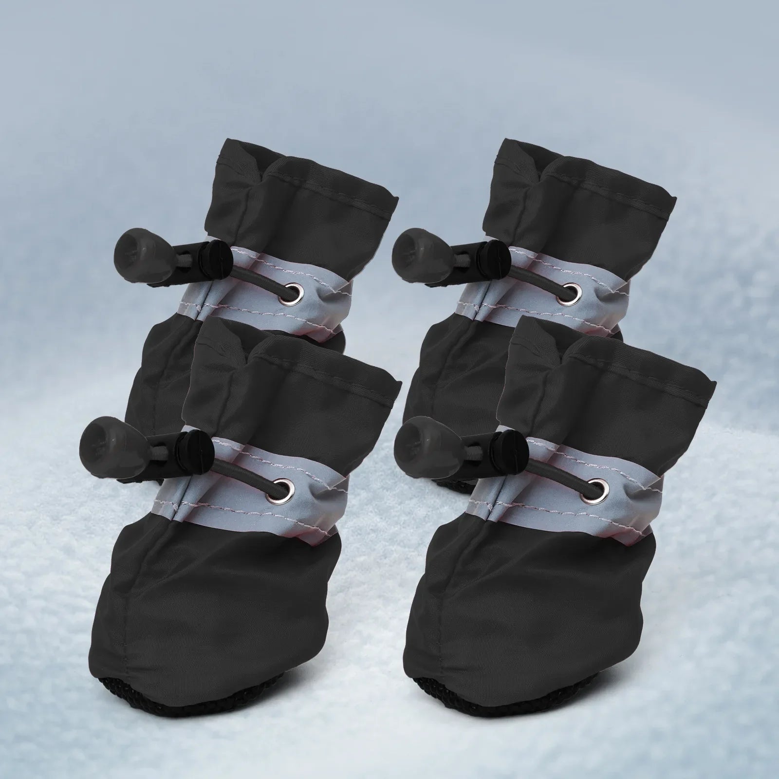 Waterproof Anti-slip Dog Boots Warm Pet Rain Snow Shoes Adjustable Puppy Paw Protector Booties For Small Dogs Cats Outdoor Use