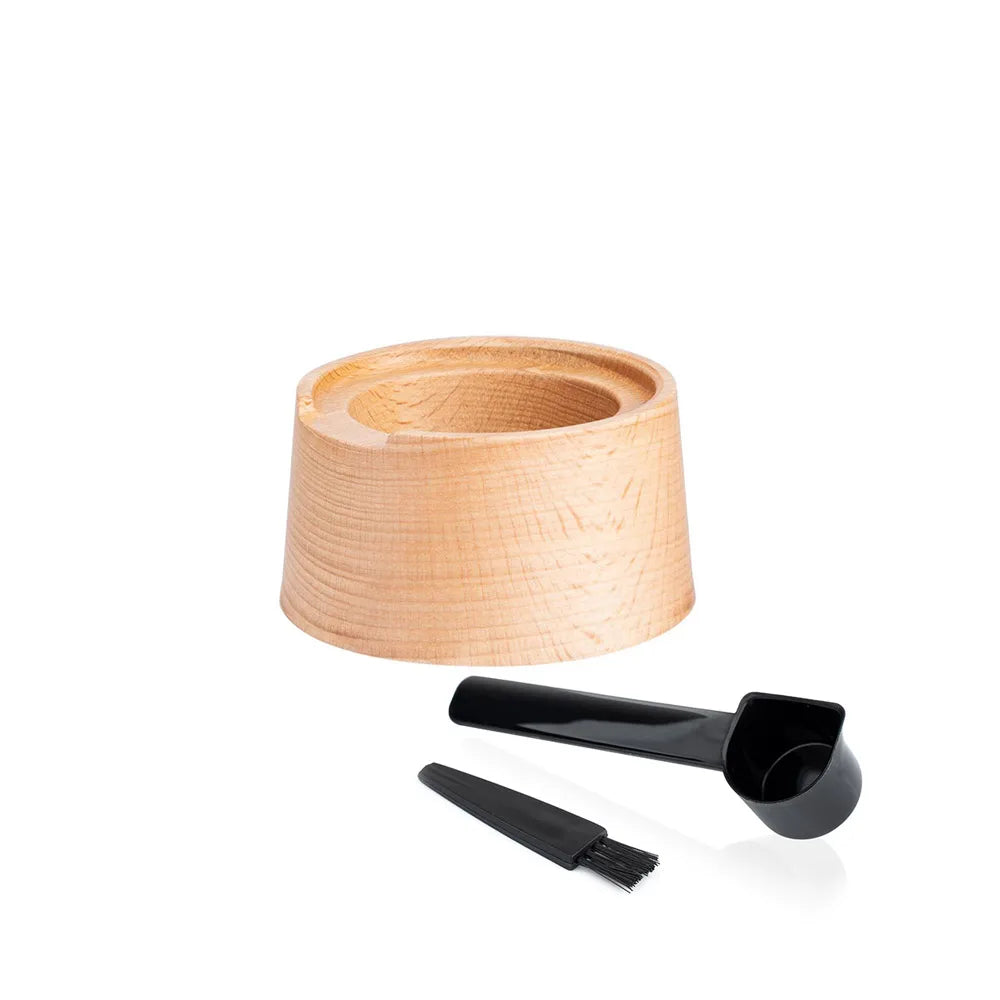 Reusable Silicone Cover Aluminum Foil Seal Lid Kit Wooden Capsule Filling Holder For Nespresso VertuoLine Pods Coffee Accessorie