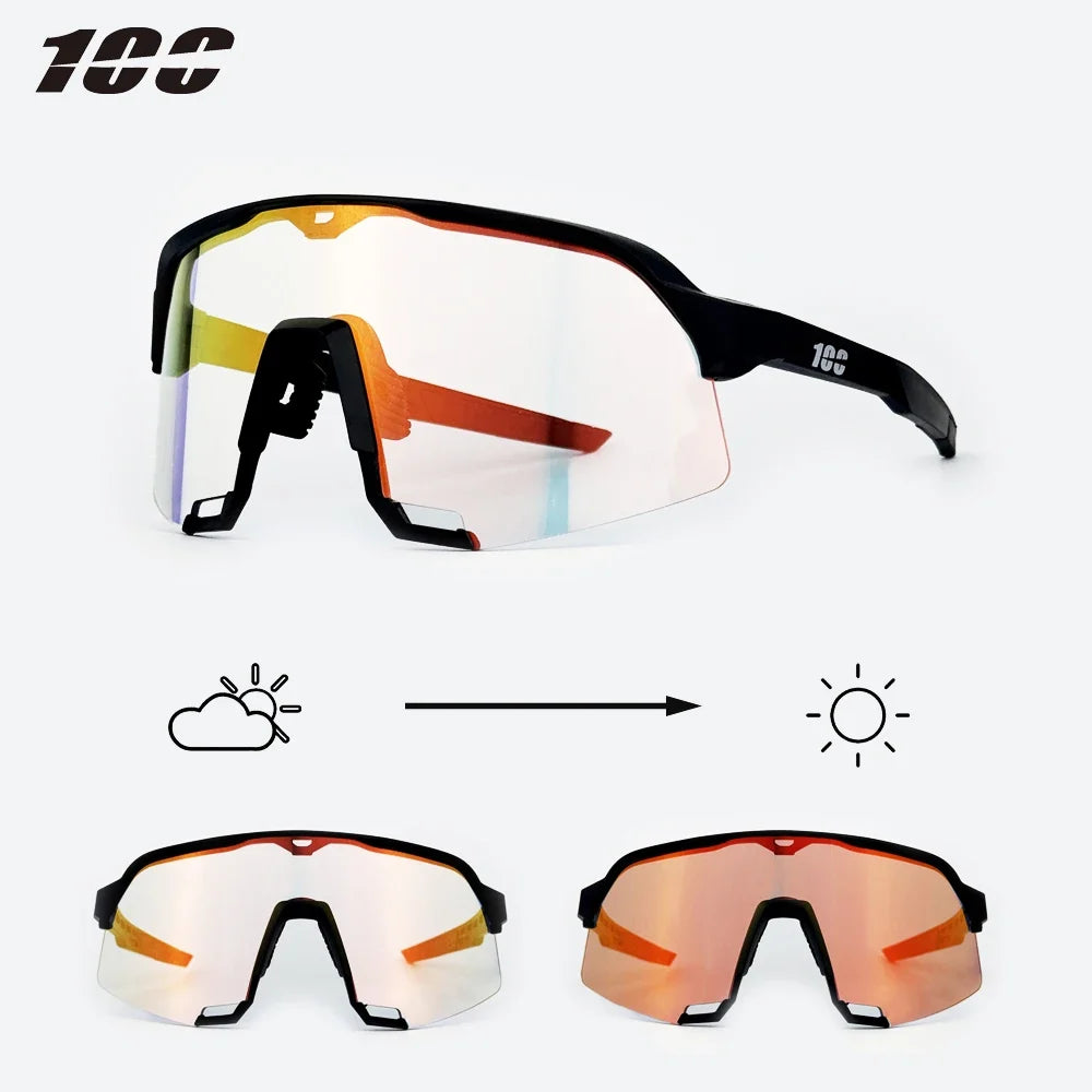 100 Cycling Glasses Outdoor Sports Bicycle Sunglasses UV400 Men MTB Cycling Glasses Women Road Bike Sunglasses