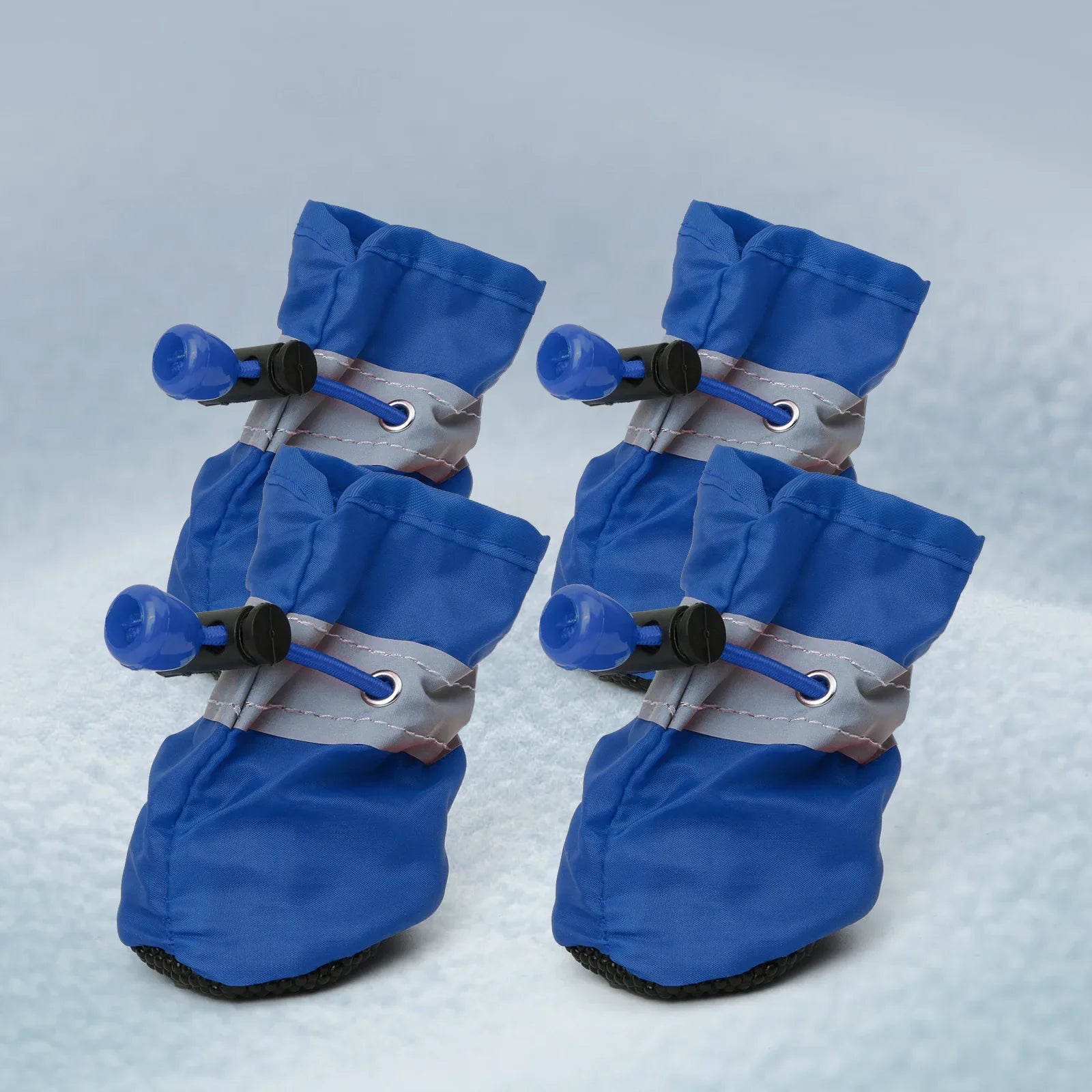 Waterproof Anti-slip Dog Boots Warm Pet Rain Snow Shoes Adjustable Puppy Paw Protector Booties For Small Dogs Cats Outdoor Use