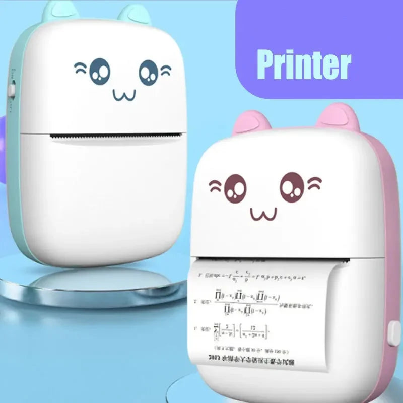 Mini Printer Portable Thermal Printer Photo Lable Printing Pocket Printer 57mm Printing Wireless BT 200dpi Android IOS Printers