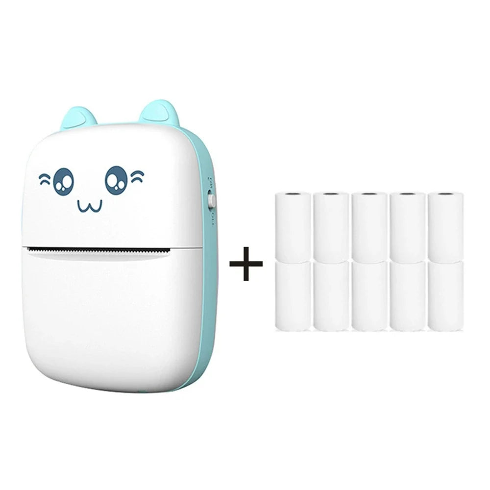 Mini Printer Portable Thermal Printer Photo Lable Printing Pocket Printer 57mm Printing Wireless BT 200dpi Android IOS Printers