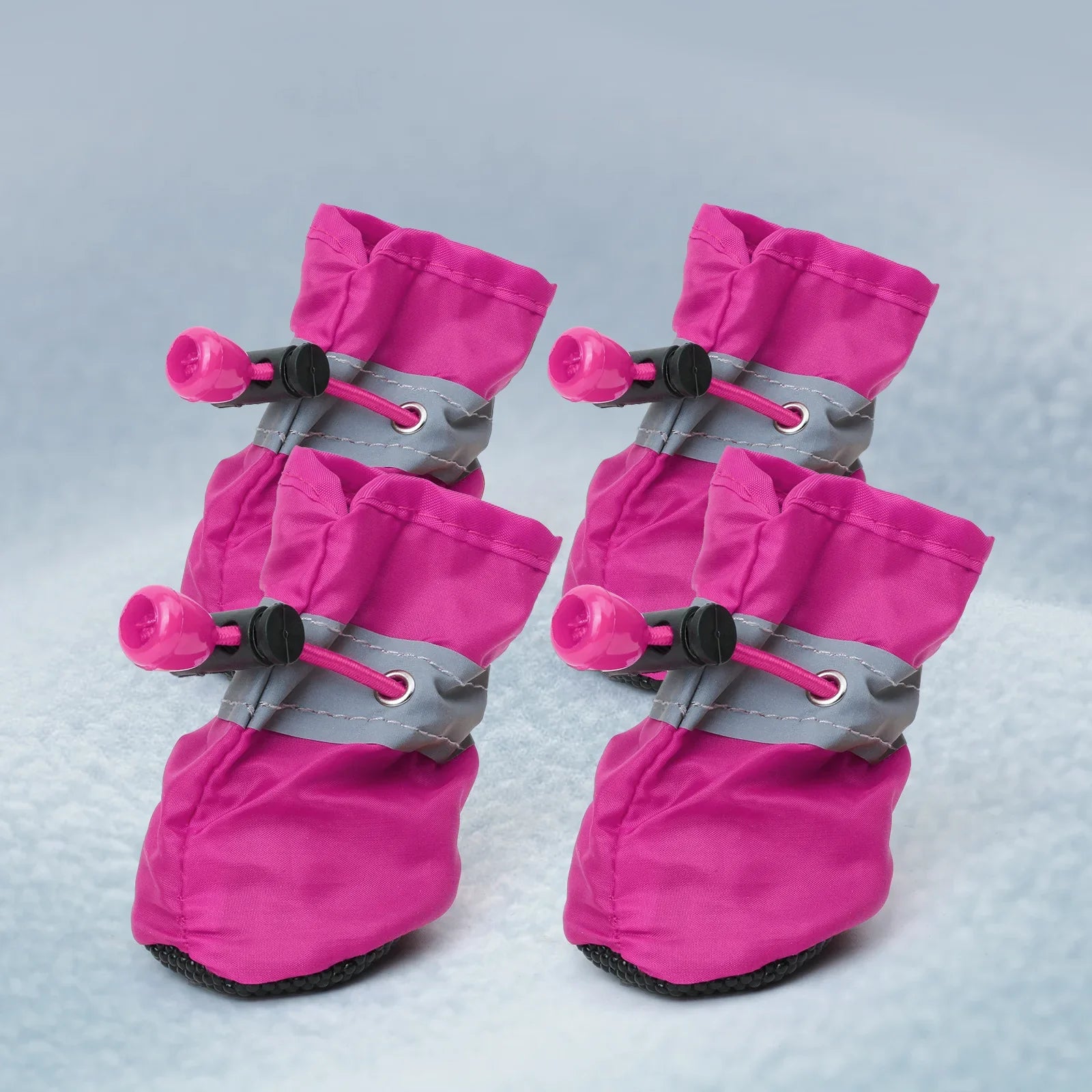 Waterproof Anti-slip Dog Boots Warm Pet Rain Snow Shoes Adjustable Puppy Paw Protector Booties For Small Dogs Cats Outdoor Use
